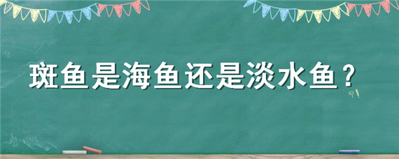 斑鱼是海鱼还是淡水鱼-自制